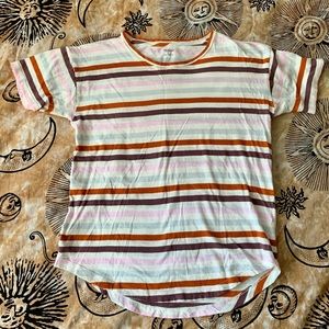 Madewell Multicolor Striped Tee Size Small